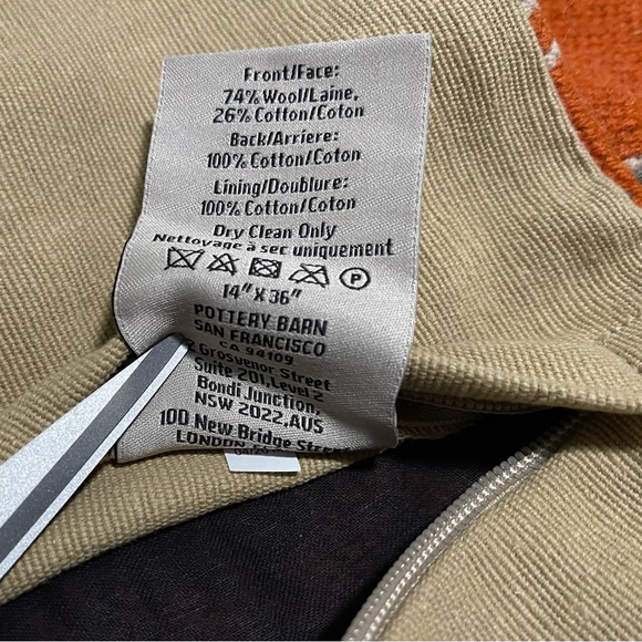 New Pottery Barn Bold Stripe Kilim Lumbar Pillow Cover, 14 X 36” - Picture 9 of 12